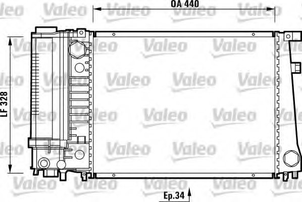VALEO 731510 Radiator, engine cooling